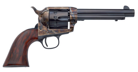 [839665003268] Taylors  &  Company 550807 1873 Cattleman 22 LR Caliber with 5.50" Blued Finish Barrel, 12rd Capacity Blued Finish Cylinder, Color Case Hardened Finish Steel Frame  &  Walnut Grip