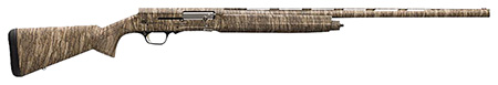 [023614042440] Browning 0118282005 A5  12 Gauge 26" Barrel 3.5" 4+1, Full Coverage Mossy Oak Bottomland, Textured Synthetic Stock With Closed Radius Pistol Grip