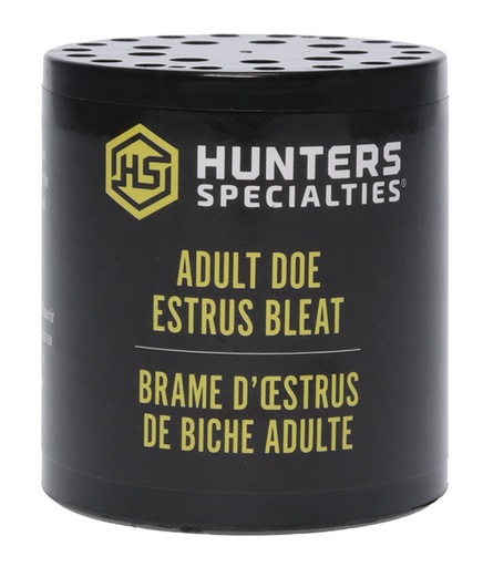 [021291001675] Hunters Specialties 00167 Adult Doe Estrus  Can Call Doe Sounds Attracts Deer Black