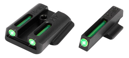 [788130019566] TruGlo TG131RT2 TFO  Green/Tritium/Fiber Optic Front Sight-Green/Tritium/Fiber Optic Rear Sight Ruger LC9/9S/380