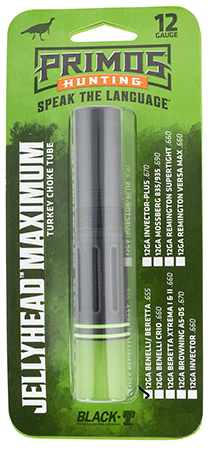 [010135694029] Primos 69402 JellyHead Maximum  Benelli/Beretta Mobil 12 Gauge Turkey Ported Steel Black-T Coating