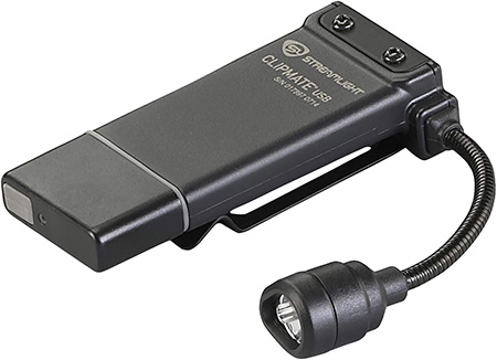 [080926611269] Streamlight 61126 ClipMate USB Clip-On Light  Black 0.2/0.5/10/70 Lumens White/Red LED
