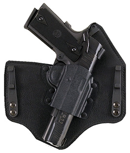 [601299160255] Galco KT600B KingTuk Deluxe IWB Black Kydex/Leather Compatible w/Glock 42 UniClip Mount Right Hand