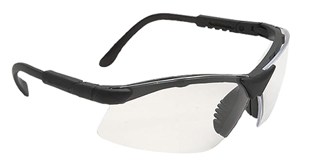 [674326212395] Radians RV0110CS Revelation Shooting Glasses Adult Clear Lens Anti-Fog Black Frame