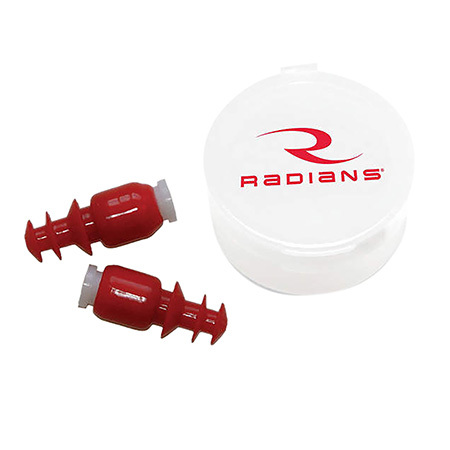 [674326214467] Radians CF7000BP Cease Fire Earplugs Baffle In Ear Red Adult 1 Pair