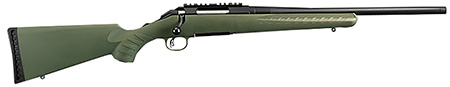 [736676069743] Ruger 6974 American Predator  Full Size 308 Win 4+1 18" Matte Black Threaded Barrel, Matte Black Steel Receiver w/Picatinny Rail, Moss Green Fixed Synthetic Stock