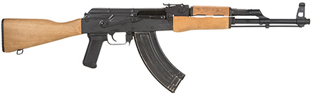 [787450077676] Century Arms RI1826N WASR  7.62x39mm 30+1 16.50" Chrome-Lined Hammer Forged Barrel, Hardwood Stock  &  Forend, Black Polymer Grip Includes 1 30rd Magazine  &  Side Mounted Scope Rail (No Muzzle Brake)