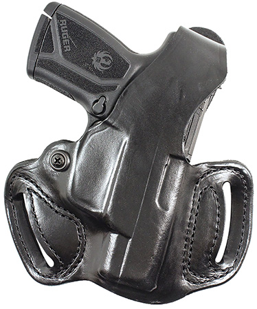 [792695325345] DeSantis Gunhide 085BAZ9Z0 Thumb Break Mini Slide OWB Black Leather Belt Slide Fits Kel-Tec PMR30 Right Hand
