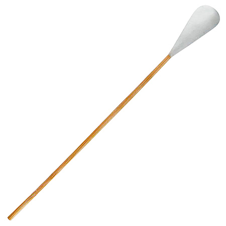 [852892005041] RamRodz 50075 Barrel  &  Breech Cleaning Swabs 50 Cal Cotton/Bamboo 8" Long 75 Per Bag