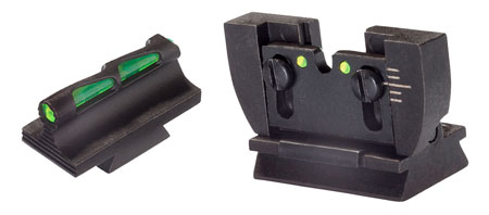 [613485589238] HiViz RG1022 Ruger 10/22 Rifle Interchangeable Sight Set LiteWave Black Front and Rear