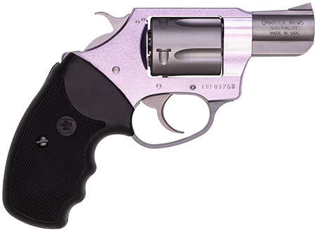 [678958538403] Charter Arms 53840 Undercover Lite Lavender Lady Small 38 Special 5rd 2" Stainless Steel Barrel  &  Cylinder, Lavender Aluminum Frame, Black Finger Grooved Rubber Grip, Exposed Hammer