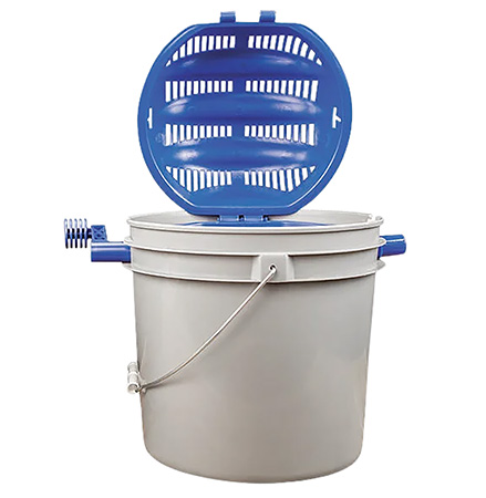 [661120075653] Frankford Arsenal 507565 Quick-N-Ez Rotary Sifter Kit 3.5 Gallon Gray Plastic