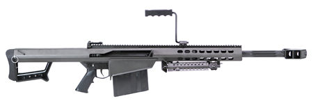 [816715010193] Barrett 13318 M82A1  50 BMG 10+1 20" Chrome-Lined Fluted Barrel, Black Cerakote Steel Receiver, Black Fixed Stock w/Sorbothane Recoil Pad, M1913 Optics Rail, Includes Hard Carry Case