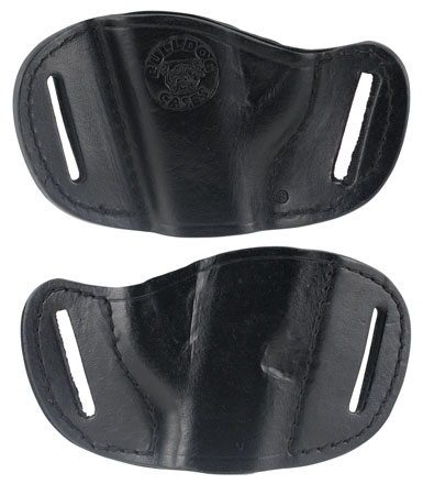 [672352007404] Bulldog MLBS Molded  OWB Black Leather Belt Slide Fits Bersa Thunder 380 Fits Ruger LCP Fits Sig 230 Right Hand
