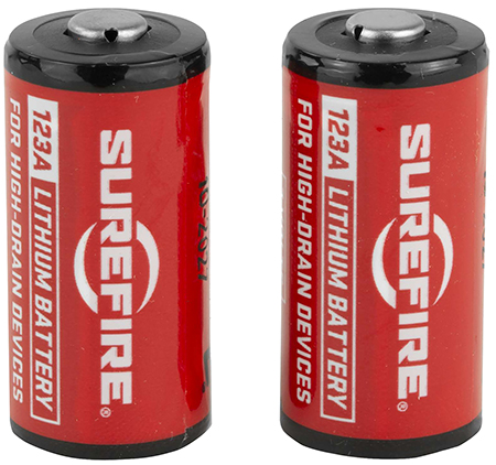 [084871820141] SureFire SF2CB 123A Batteries  Red/Black 3.0 Volts 1,500 mAh (2) Single Pack