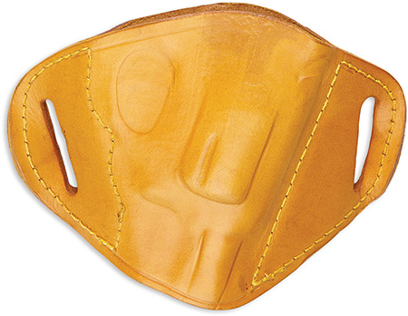[672352007459] Bulldog MLTM Molded  OWB Tan Leather Belt Slide Fits Browning Hi-Power Fits Kahr P45 Right Hand