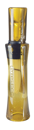 [040444102052] Duck Commander DC2011 Triple Threat  Open Call Triple Reed Mallard Hen Sounds Attracts Ducks Yellow Polycarbonate