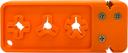 [015896000133] AccuSharp 013C Broadhead Sharpener  &  Wrench Tungsten Carbide Sharpener Orange