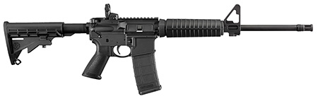 [736676085002] Ruger 8500 AR-556  5.56x45mm NATO 30+1 16.10" Threaded Medium Contour Barrel,  Hard Coat Anodized Finish, Glass-Filled Nylon Handguard, Collapsible 6 Position Stock, Magpul PMAG, Optic Ready