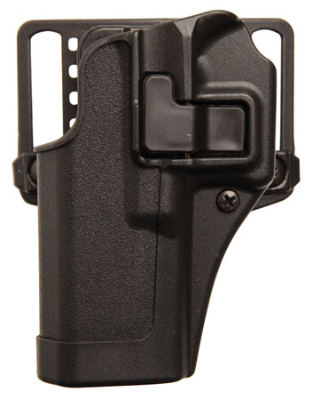 [648018220081] Blackhawk 410567BKL Serpa CQC  OWB Matte Black Polymer Belt Loop/Paddle Compatible w/Glock 42 Left Hand