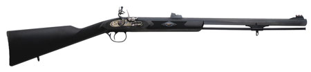 [040589019727] Traditions R3200850 Deerhunter  50 Cal 24" Flintlock Blued Black Synthetic Stock