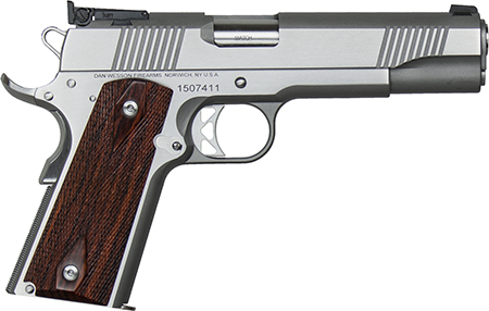 [806703019000] Dan Wesson 01900 Pointman Seven *CA Compliant 45 ACP 8+1 5" Stainless Steel Barrel, Brushed Stainless Steel Serrated Slide, Frame w/Beavertail, Wood Grip