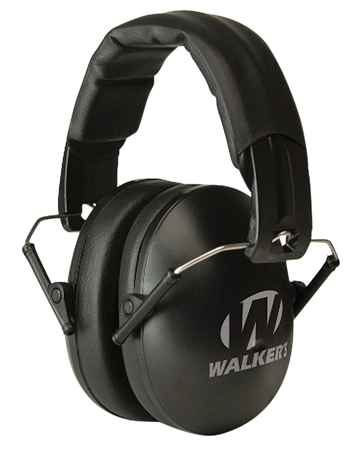 [813628104988] Walker's GWPYWFM2BLK Folding Muff  23 dB Over the Head Black Polymer Fits Youth/Women