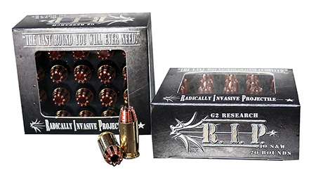 [863552000030] G2 Research G00003 R.I.P  40S&W 115gr Fracturing Hollow Point 20 Per Box/25 Case