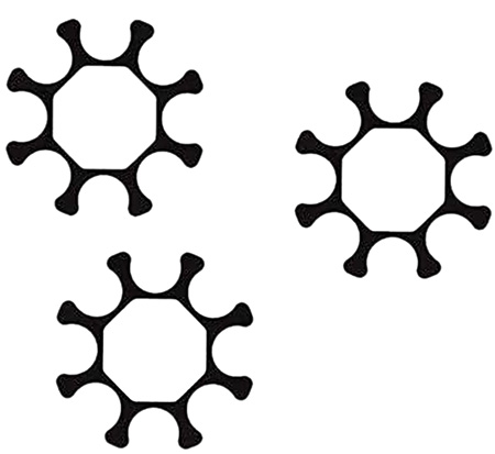 [022188492132] Smith  &  Wesson 192130000 Moon Clip Full 9mm Luger 8rd For S&W 929 Steel 3 Per Pack
