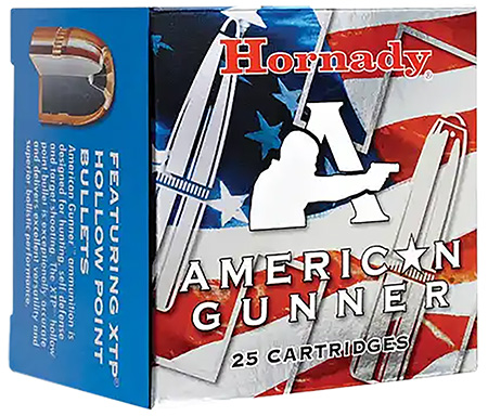 [090255902440] Hornady 90244 American Gunner  9mmLuger 115gr Hornady XTP Hollow Point 25 Per Box/10 Case