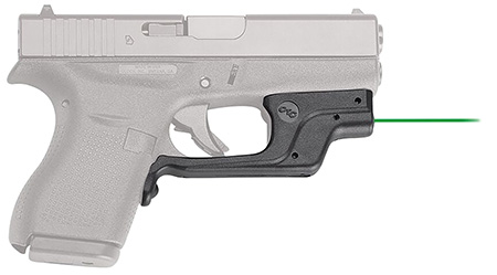[610242006151] Crimson Trace 0146301 LG-443 Laserguard  Compatible w/Glock 42/43, Green Laser Black Polymer