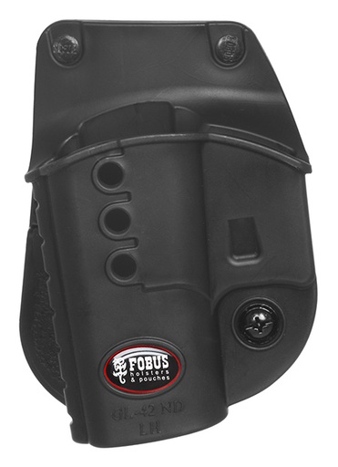 [676315033806] Fobus GL42NDLH Passive Retention Evolution OWB Black Polymer Paddle Fits Glock 42 Left Hand
