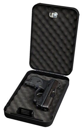 [672352009255] Bulldog BD1121 Personal Vault  Key Entry Black Powder Coat Steel Holds 1 Handgun 9.50" L x 6.50" W x 2" D