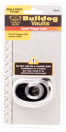 [672352009286] Bulldog BD8001 Trigger Lock  Open With Key Black Metal Firearm Fit- Handgun/Rifle/Shotgun