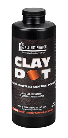 [008307100218] Alliant Powder CLAYDOT Shotshell Powder Clay Dot Shotgun 12 Gauge 1 lb
