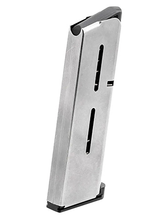 [874218006518] Wilson Combat 47OXCHV 1911  6rd Detachable w/ Lo-Profile Steel Floor Plate 45 ACP+P Stainless Steel