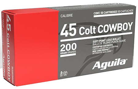 [640420003238] Aguila 1E454319 Cowboy Action  45Colt 200gr Soft Point 50 Per Box/10 Case