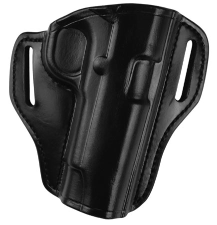[013527250223] Bianchi 25022 57 Remedy  OWB Size 11 Black Leather Belt Slide Compatible w/Ruger Security-9/Glock 19/23/32/45  Belt 1.50" Wide Right Hand