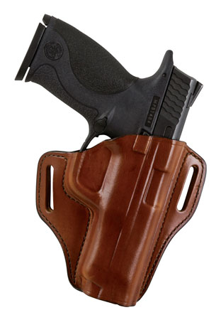 [013527250162] Bianchi 25016 57 Remedy  OWB Size 10 Tan Leather Belt Slide Fits Colt 1911 Government Right Hand