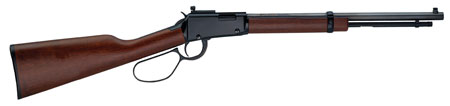 [619835011091] Henry H001TMLP Small Game Carbine 22 WMR Caliber with 9+1 Capacity, 17" Barrel, Black Metal Finish  &  American Walnut Stock Right Hand (Full Size)