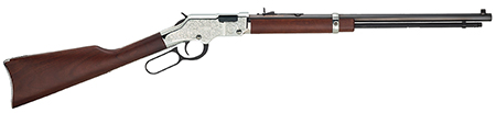 [619835016300] Henry H004SEM Silver Eagle  Full Size 22 WMR 12+1 20.50" Blued Octagon Barrel, Nickel-Plated Steel Receiver, American Walnut Stock Right Hand