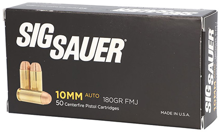 [798681516988] Sig Sauer E10MB150 Elite Ball  10mmAuto 180gr Full Metal Jacket 50 Per Box/20 Case