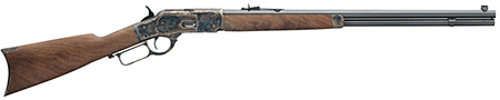 [048702004254] Winchester Guns 534217137 Model 1873 Sporter 38 Special, 357 Mag 14+1 Cap 24" Octagon Barrel Color Case Hardened Rec Satin Oiled Walnut Fixed Straight Grip Stock Right Hand (Full Size)
