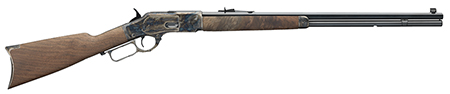 [048702004261] Winchester Guns 534217140 Model 1873 Sporter 44-40 Win 13+1 Cap 24" Octagon Barrel Color Case Hardened Rec Satin Oiled Walnut Fixed Straight Grip Stock Right Hand (Full Size)