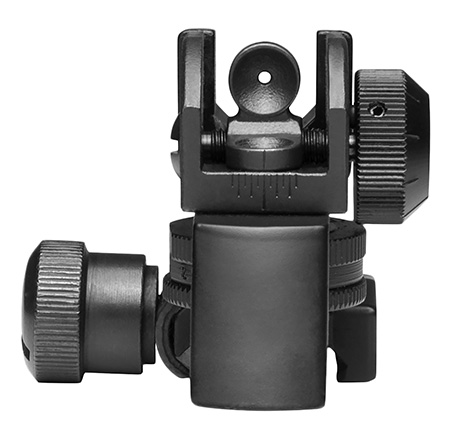 [814108014063] NcStar MARDRS AR15 Rear A2 Backup Iron Sight  Black Dual Aperture for AR-15