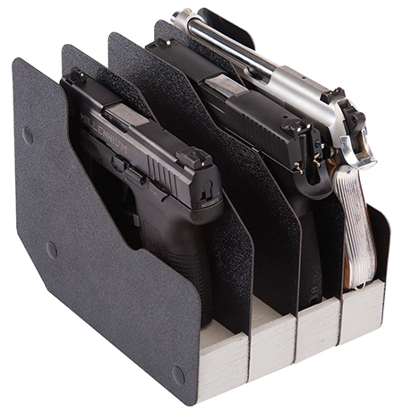 [751710504110] BenchMaster BMWRM14 WeaponRac Four Pistol Universal Handgun Metal Black