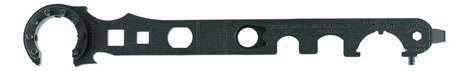 [848754000095] NcStar TARW2 Armorer's Barrel Wrench Gen 2 Black Steel AR15/M4/M16
