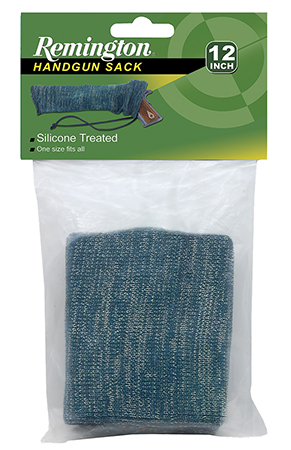 [047700172699] Remington Accessories 17269 Gun Sack  12" Handgun Green Silicone Treated Polyester