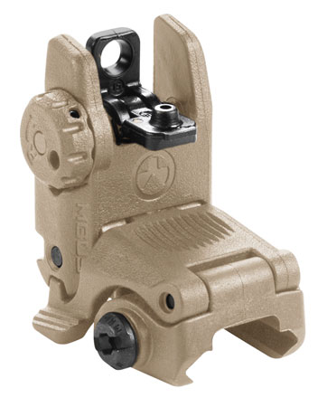 [873750004365] Magpul MAG248-FDE MBUS Sight Rear  Flat Dark Earth Folding for AR-15/M16
