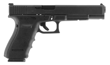 [764503002670] Glock PG4030103MOS G40 Gen4 Competition MOS 10mm Auto 15+1 6.02" Steel Barrel, Matte Black MOS Cut/Serrated Steel Slide, Black Polymer Frame w/Picatinny Rail, Black Interchangeable Backstrap Grip